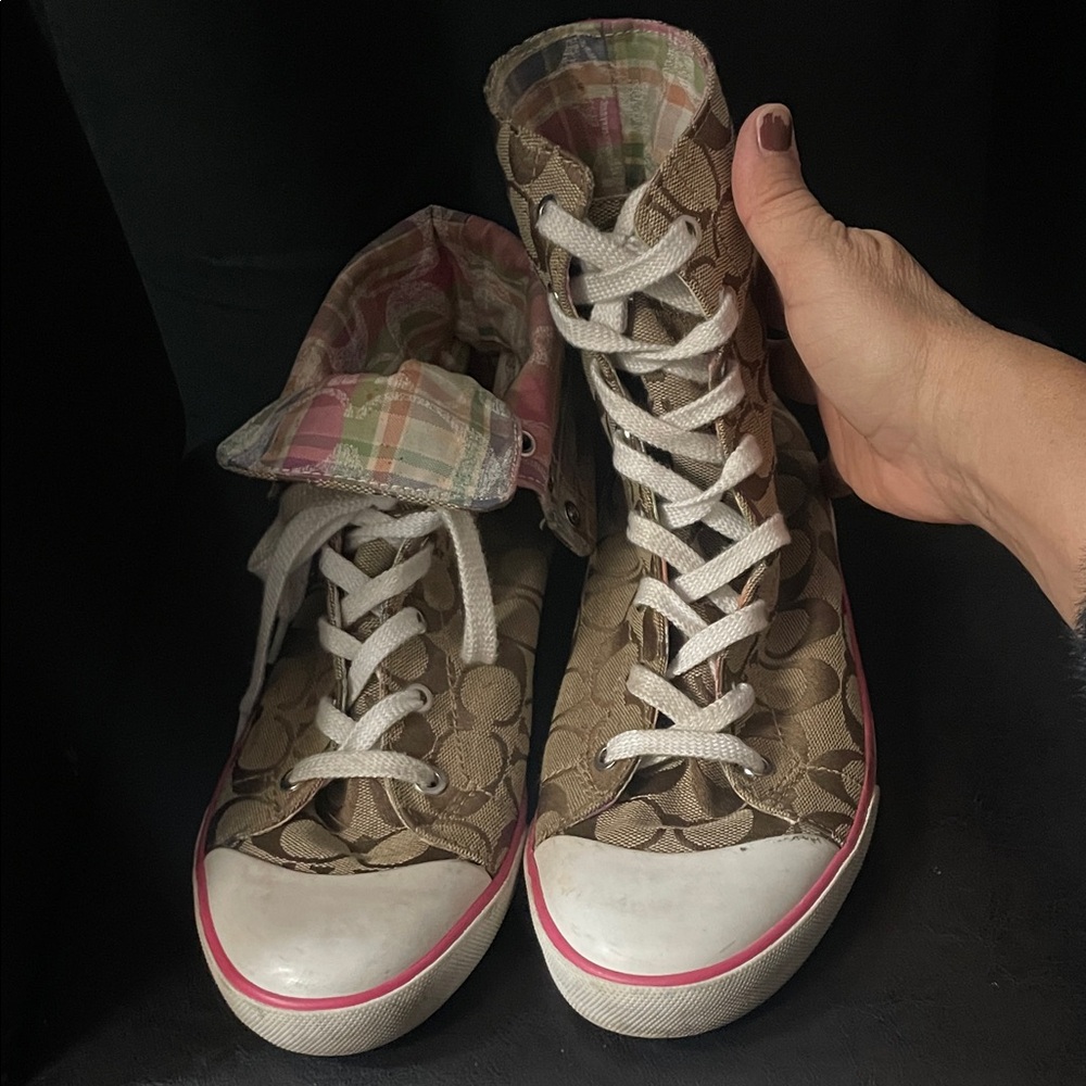COACH Bonney high tops Size 9 womens GUC - Picture 17 of 17